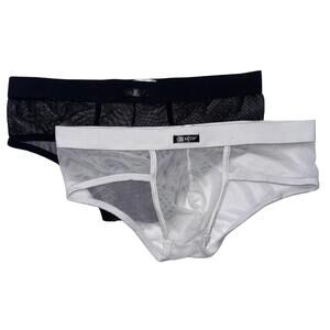 COCKCON Mens Breathable Mesh Low Rise Brief Underwear Bundle